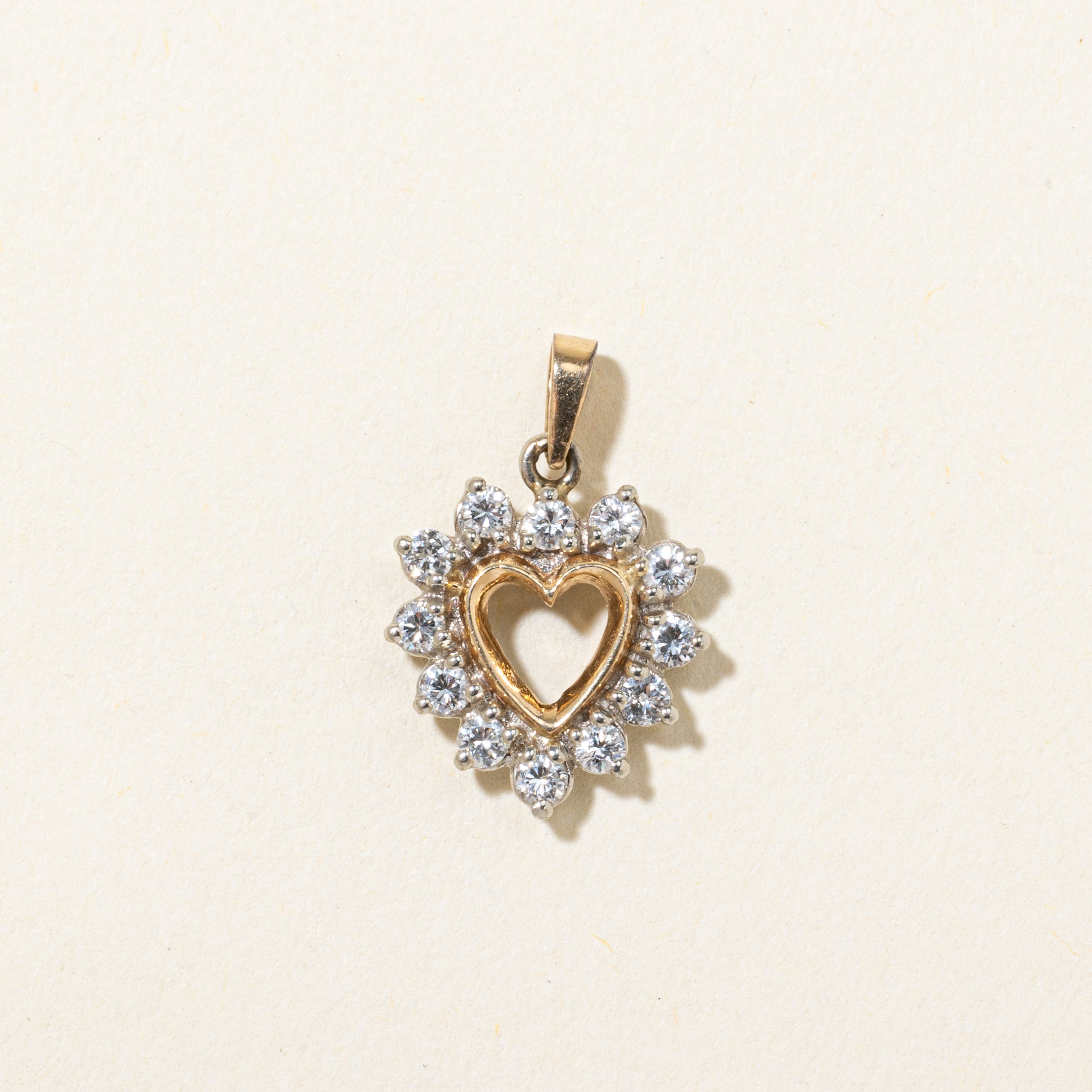 Diamond Open Heart Pendant | 0.36ctw