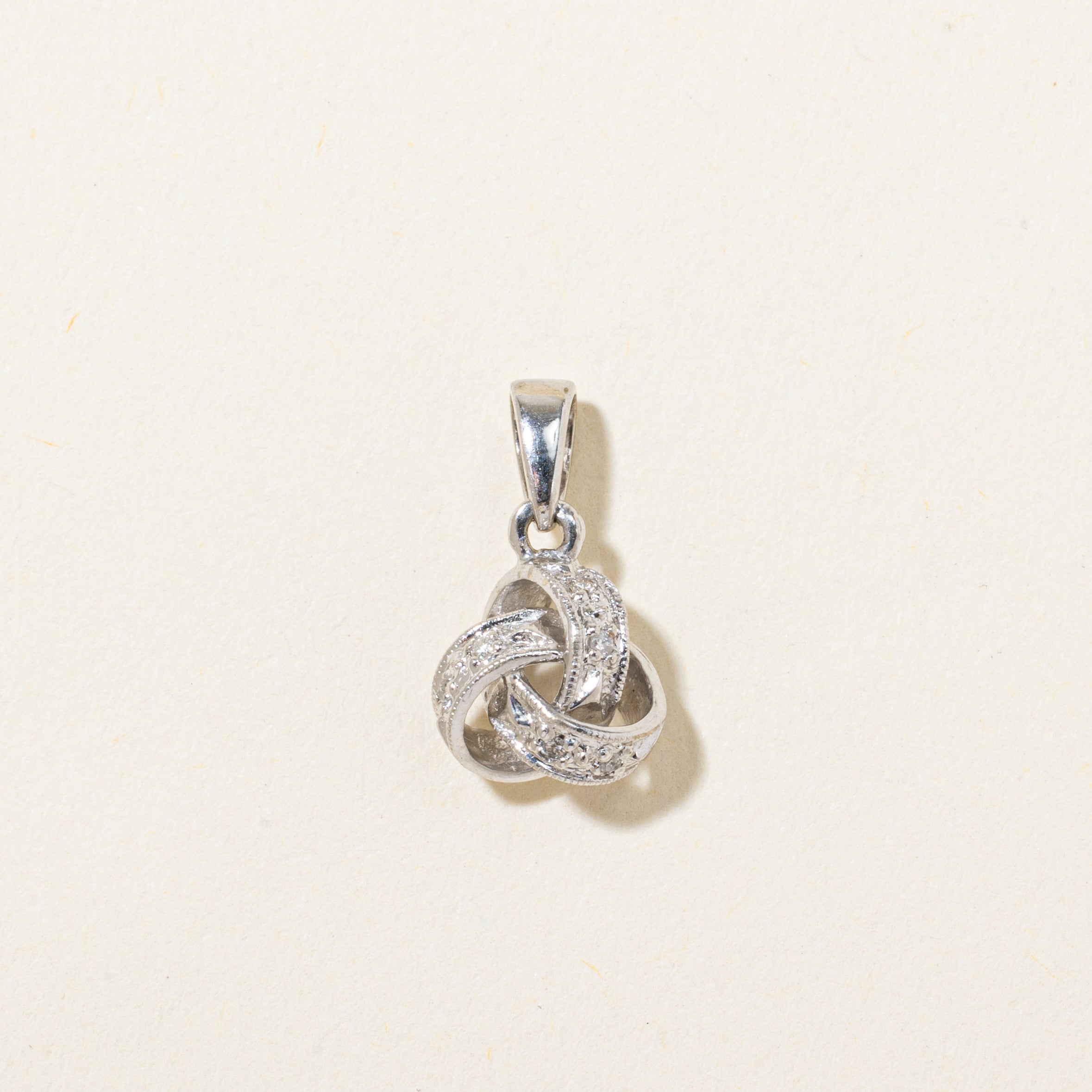 Diamond Knot Pendant | 0.03ctw