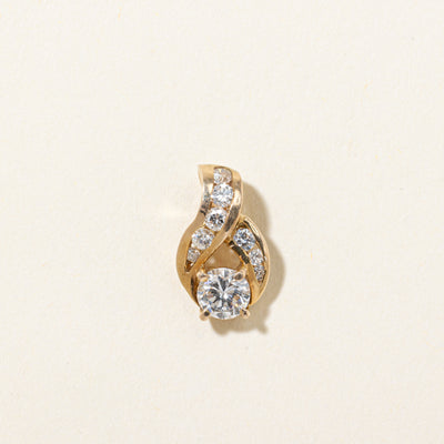 Diamond Cross Over Pendant | 0.68ctw