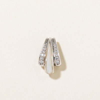 Diamond & Mother of Pearl Inlay Pendant | 0.076ctw, 0.15ct