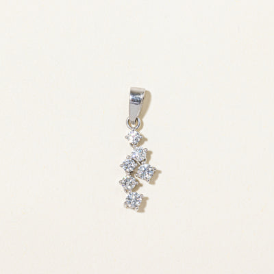 Scattered Diamond Drop Pendant | 0.50ctw