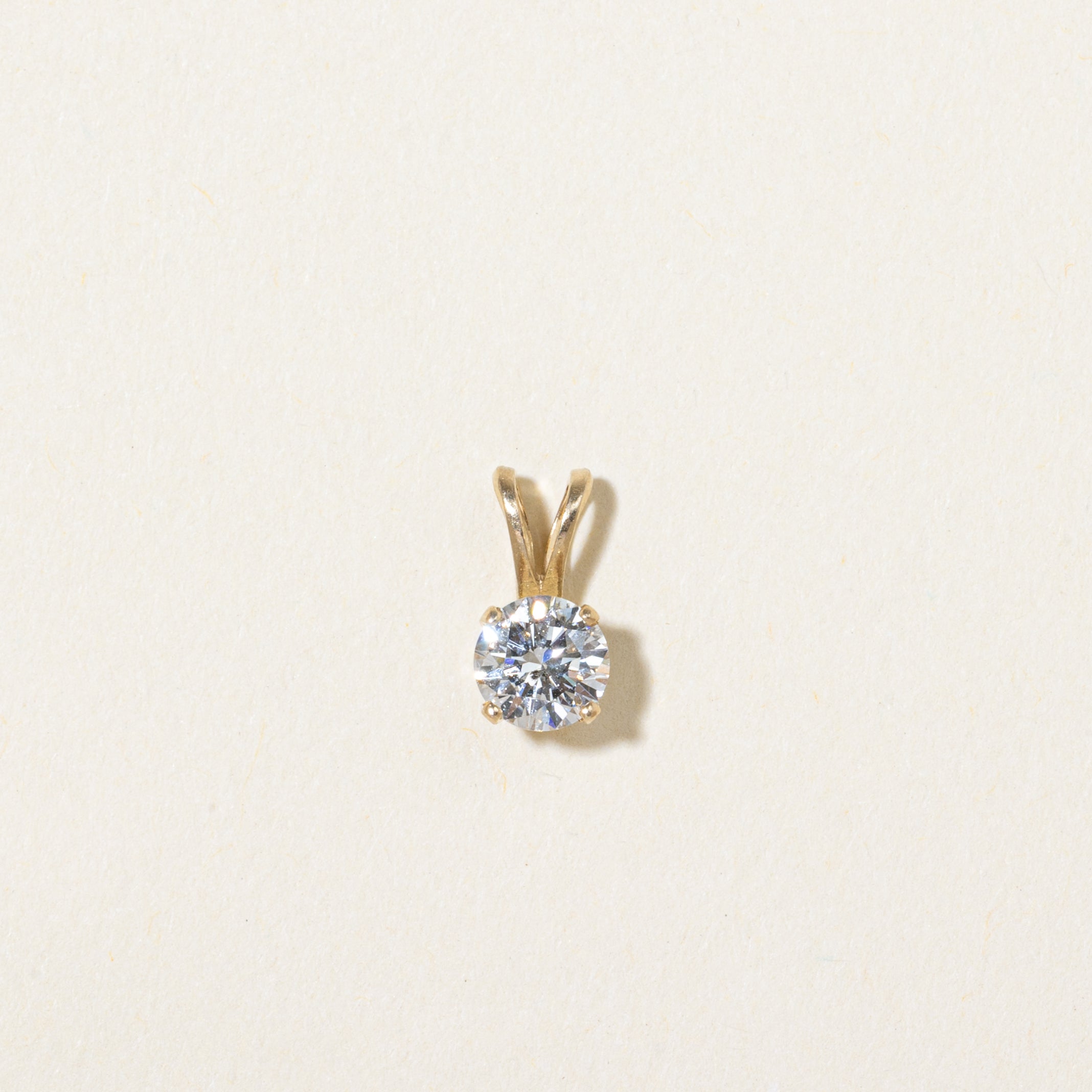 Solitaire Diamond Pendant | 0.36ct