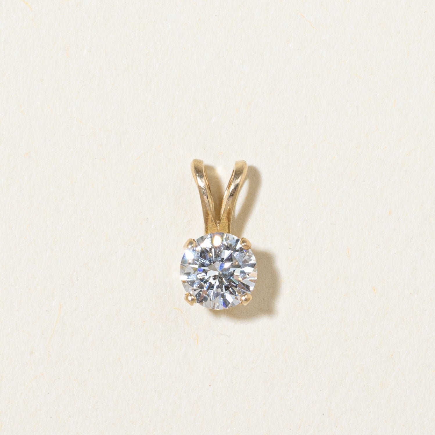 Solitaire Diamond Pendant | 0.36ct