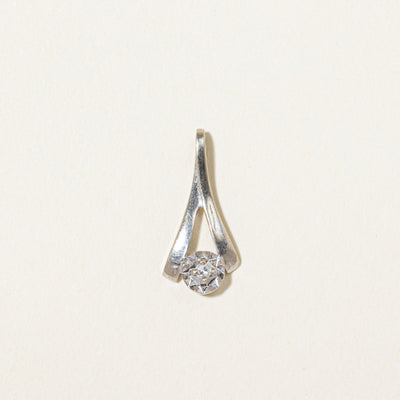 Tension Set Diamond Pendant | 0.02ct