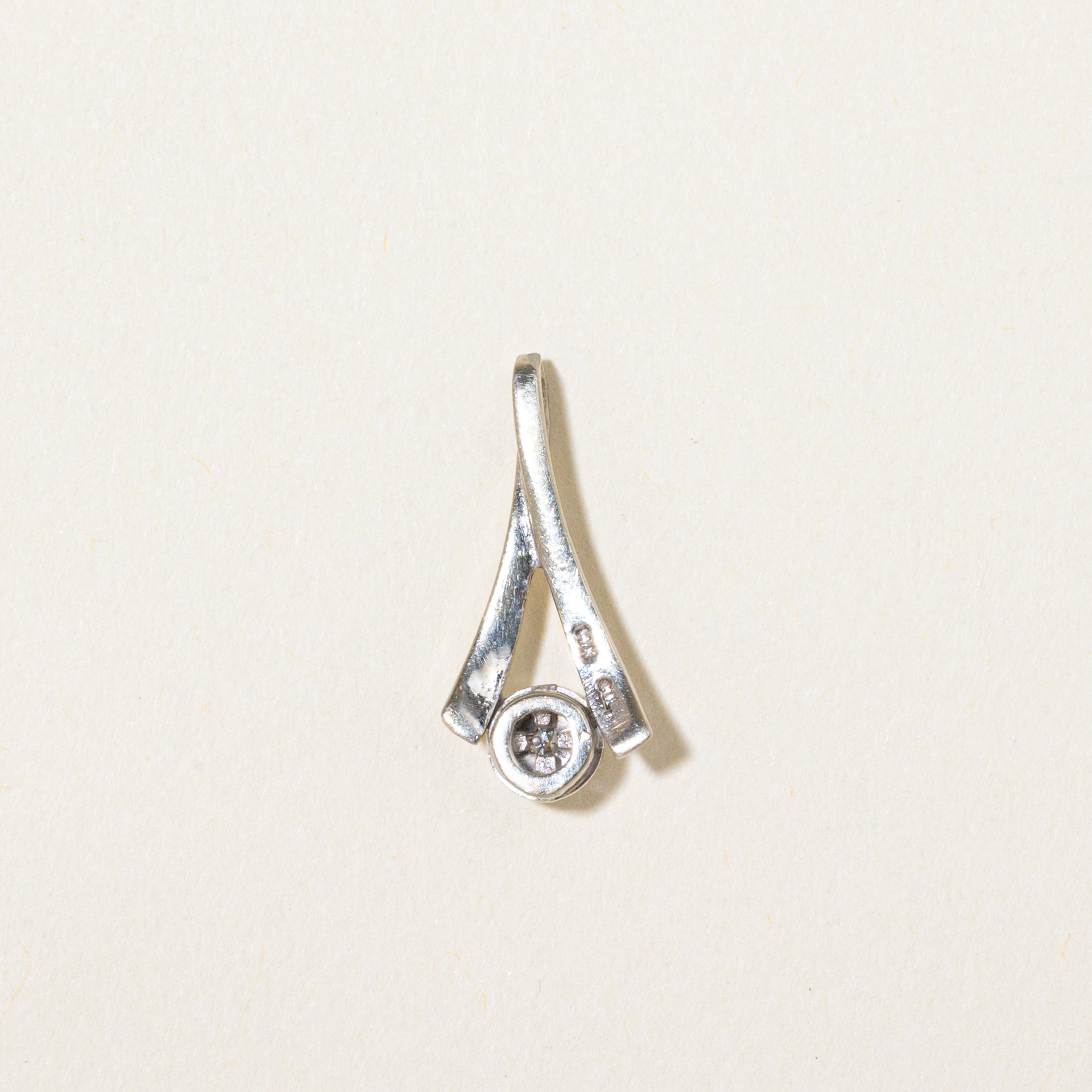 Tension Set Diamond Pendant | 0.02ct