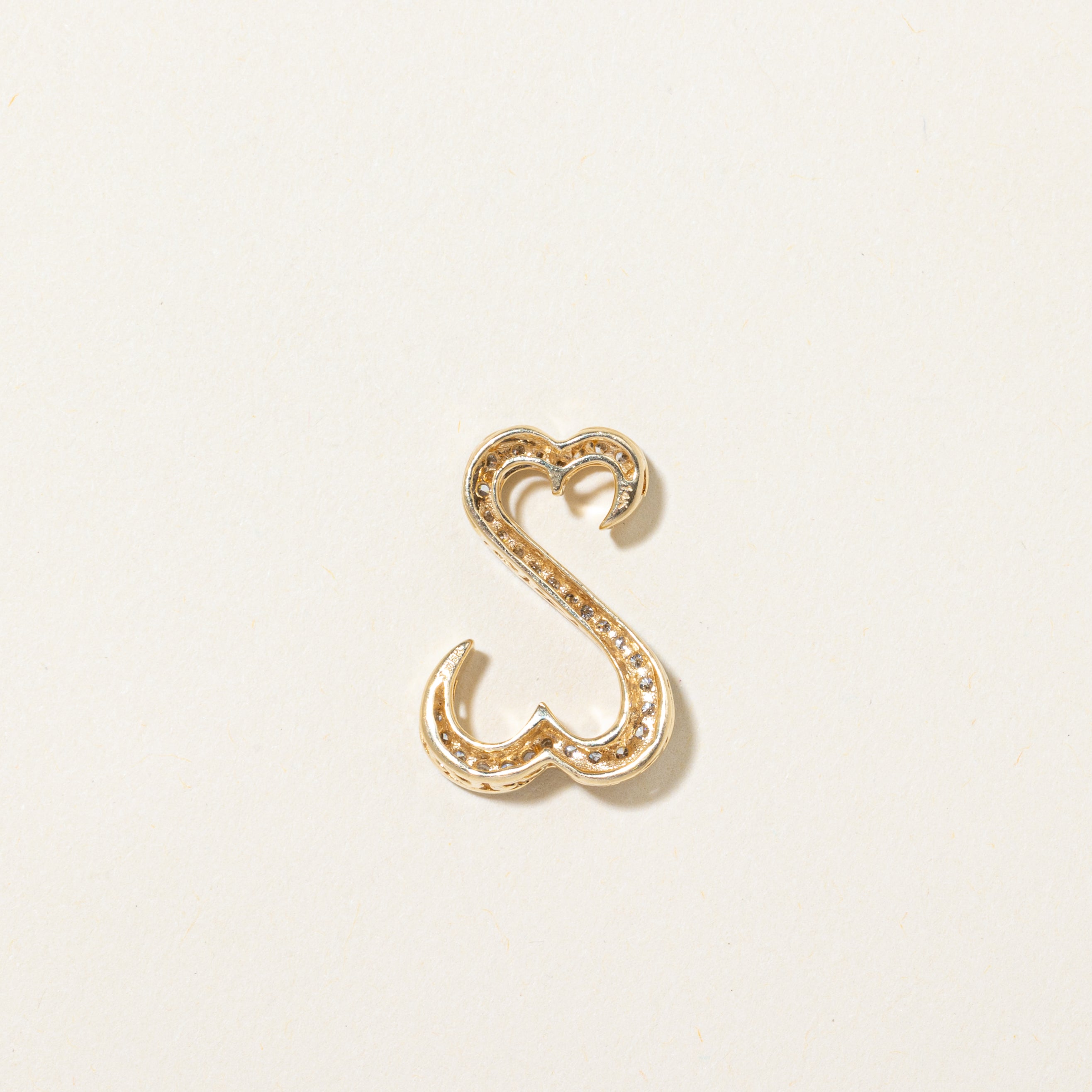 Diamond Open Double Heart Pendant | 0.28ctw