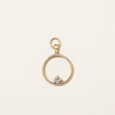 Diamond Open Circle Pendant | 0.10ct