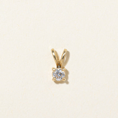 Solitaire Diamond Pendant | 0.22ct