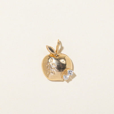 Diamond Apple Pendant | 0.25ctw