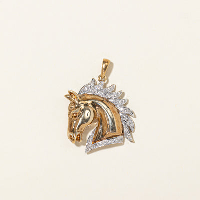 Diamond Horse Pendant | 0.82ctw