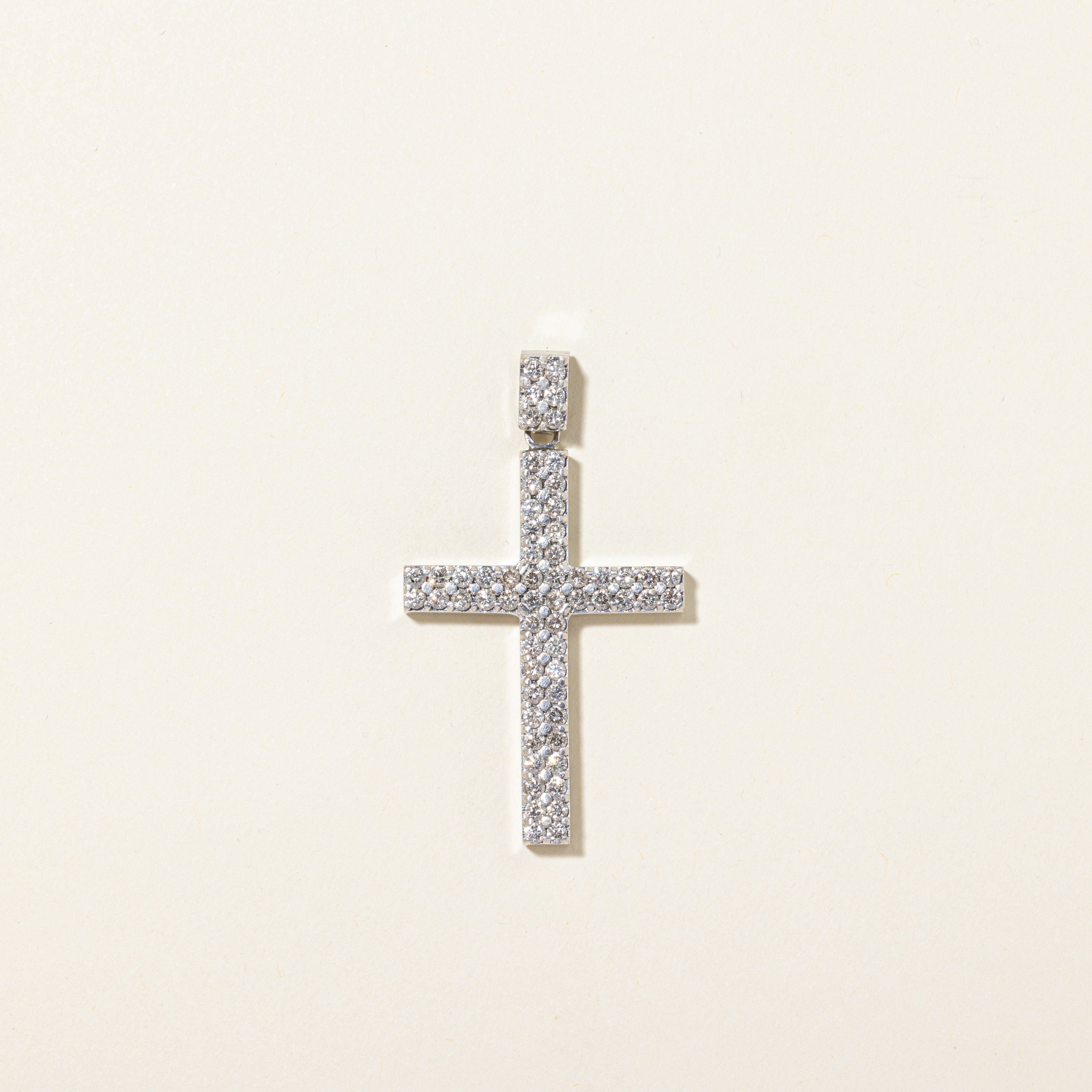 Large Diamond Cross Pendant | 2.25ctw