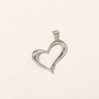 Single Diamond Heart Pendant | 0.10ct