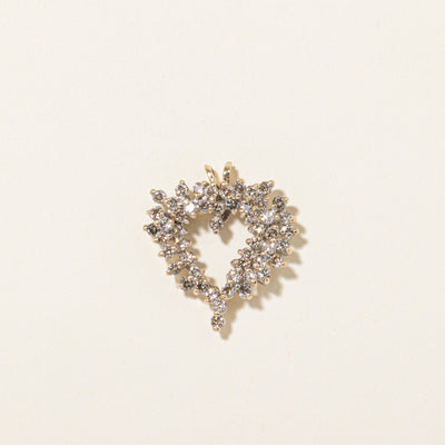 Light Yellow Diamond Heart Pendant | 1.50ctw