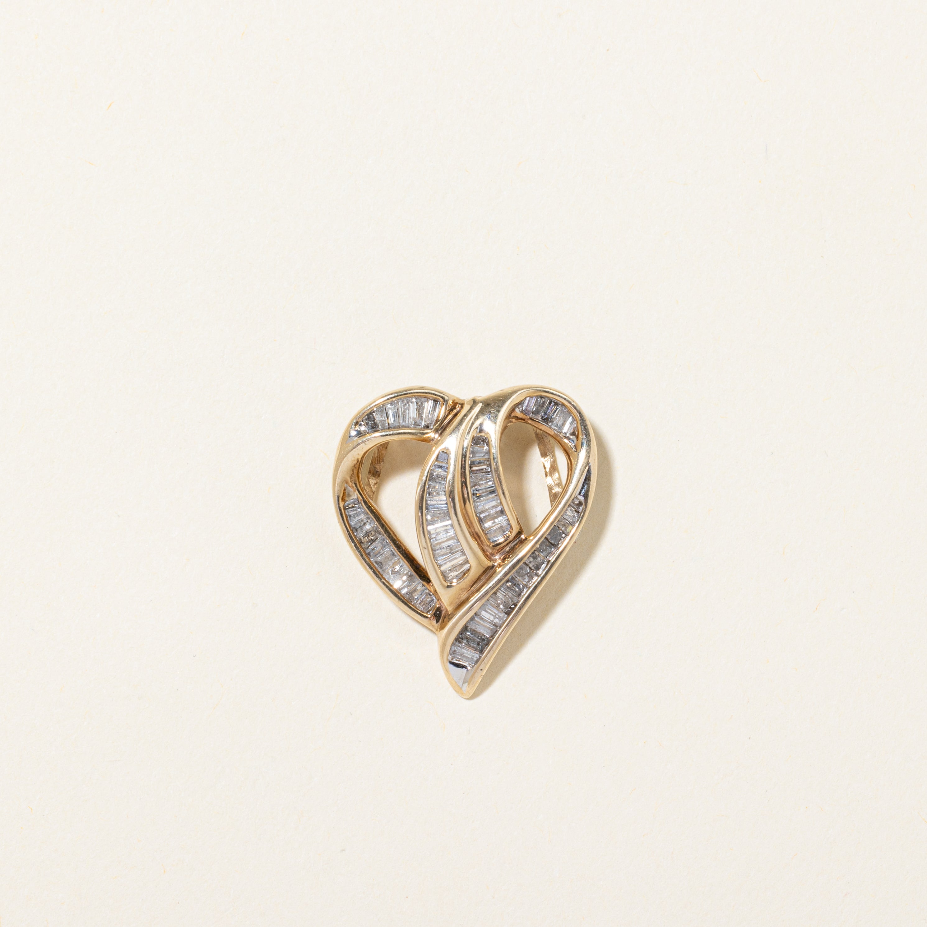 Diamond Open Heart Pendant | 0.87ctw