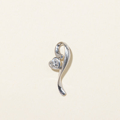 Diamond Heart Swirl Pendant | 0.17ct