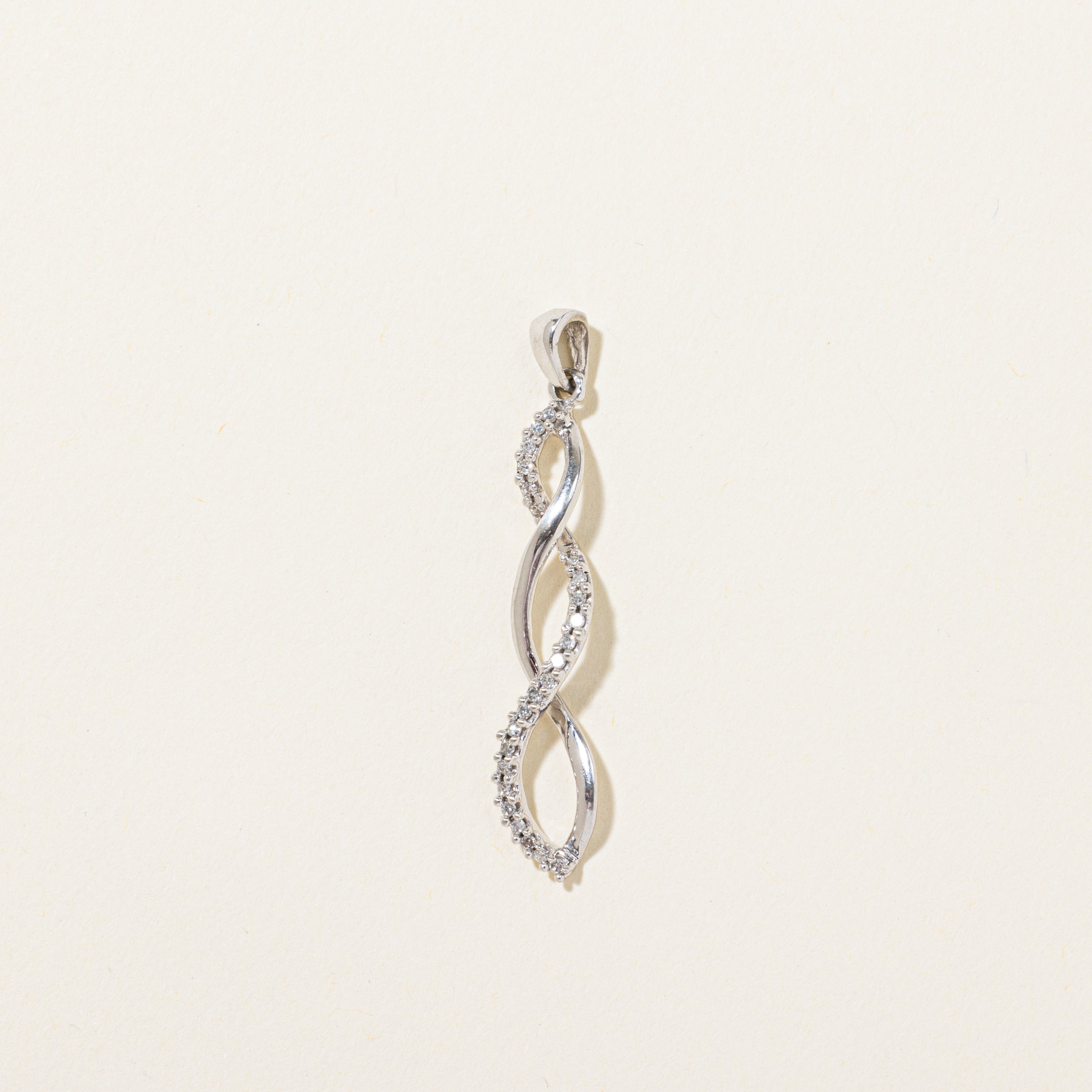 Diamond Cross Over Pendant | 0.11ctw