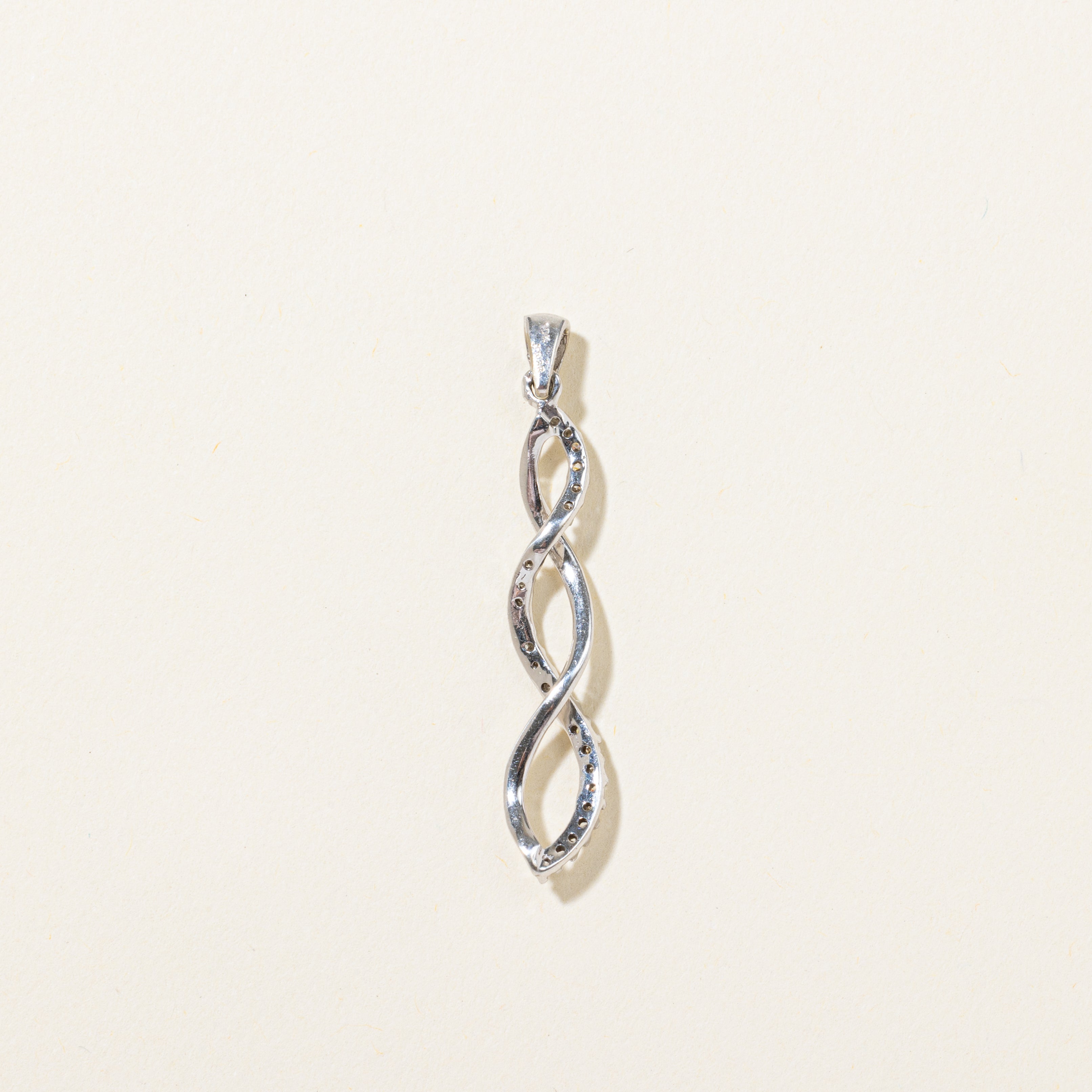 Diamond Cross Over Pendant | 0.11ctw