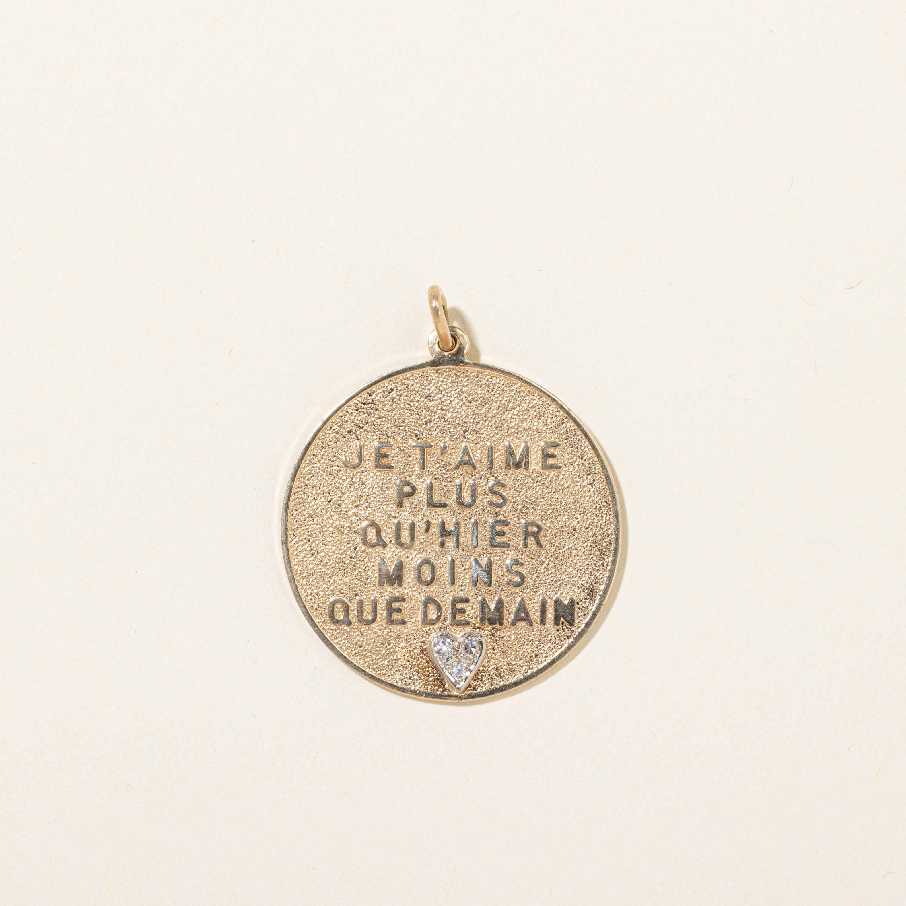 Diamond French Augis Love Pendant | 0.05ctw