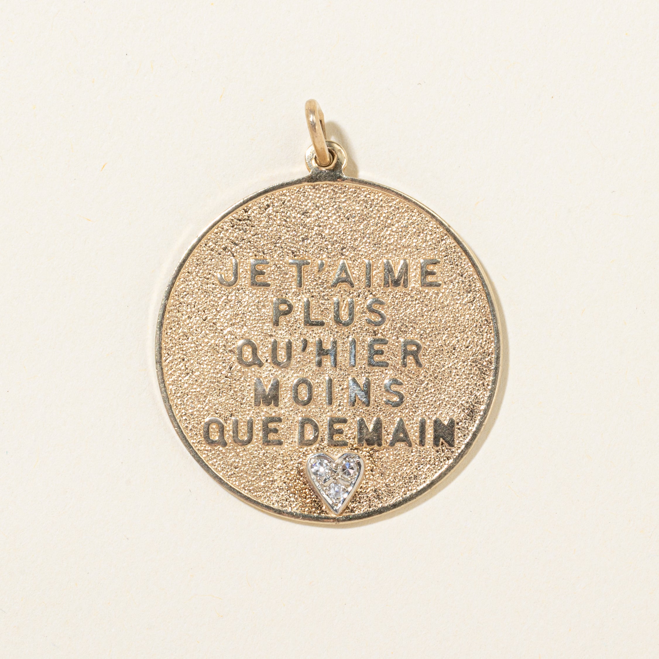 Diamond French Augis Love Pendant | 0.05ctw