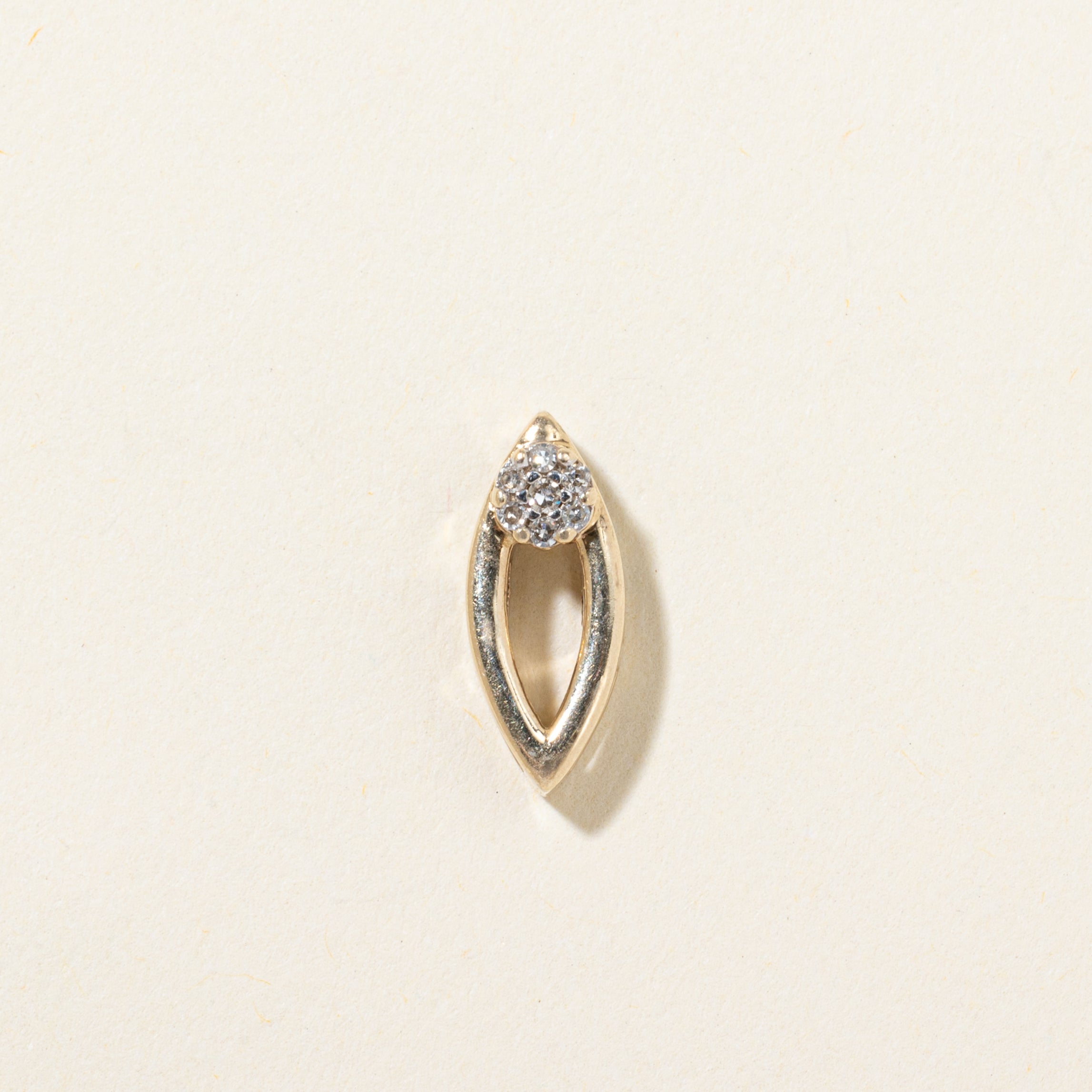Diamond Cluster Marquise Shaped Pendant | 0.05ctw