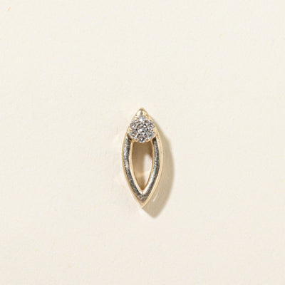 Diamond Cluster Marquise Shaped Pendant | 0.05ctw