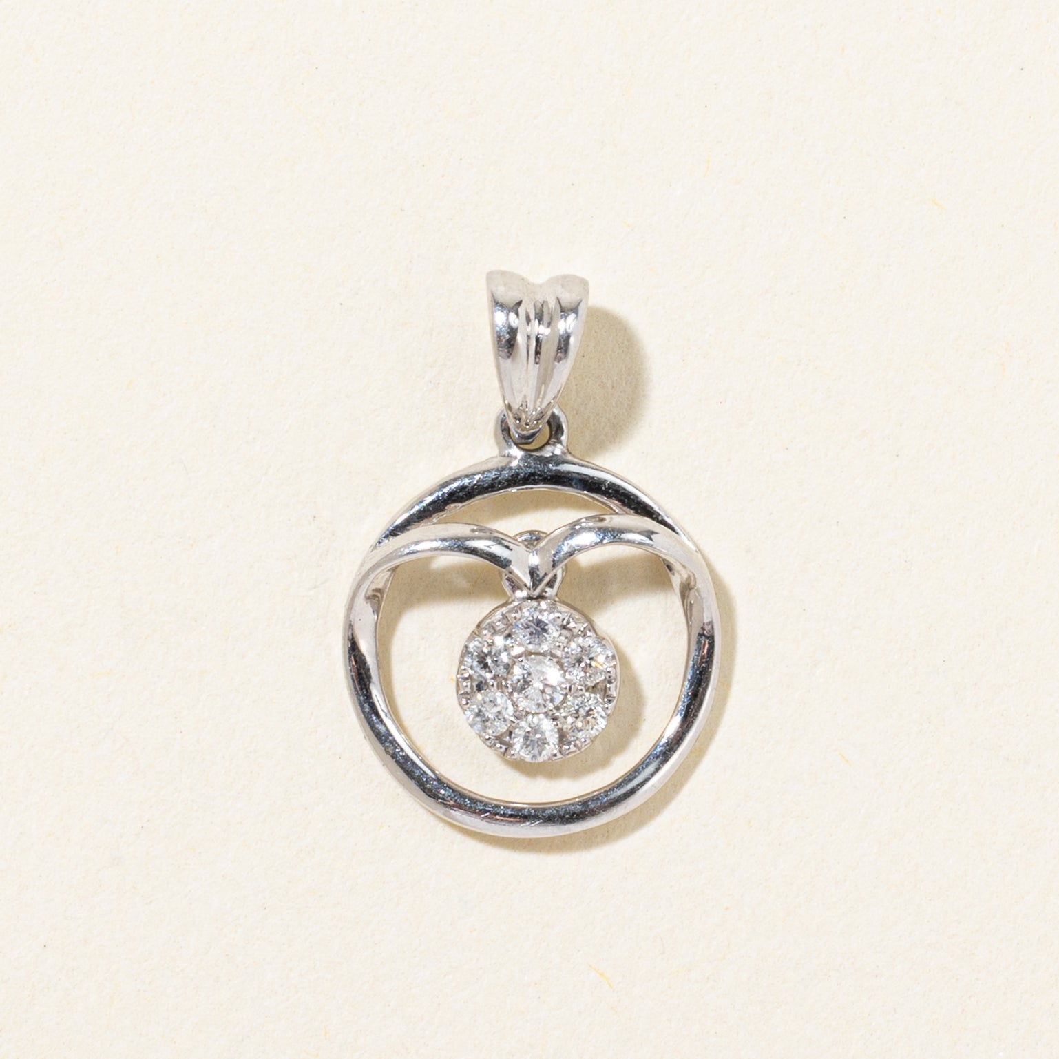 Diamond Dangling Cluster Pendant | 0.08ctw