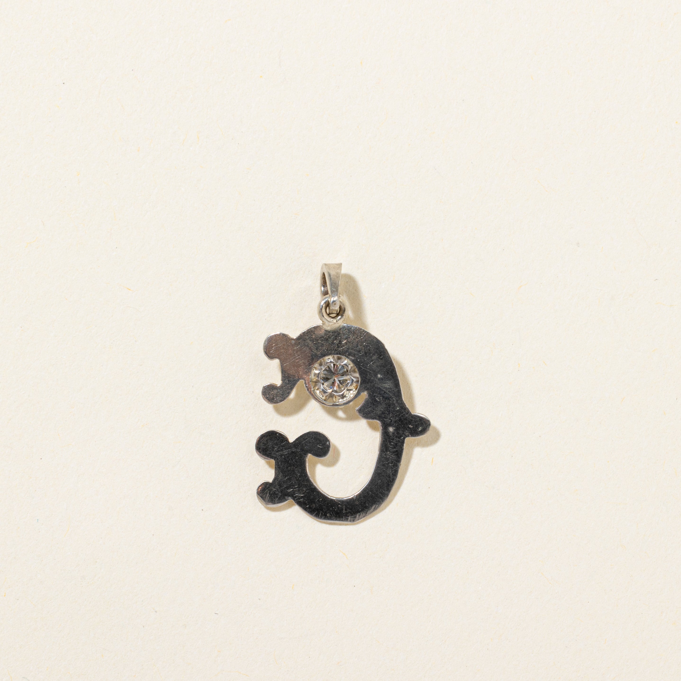 Diamond "C" Initial Pendant | 0.08ct