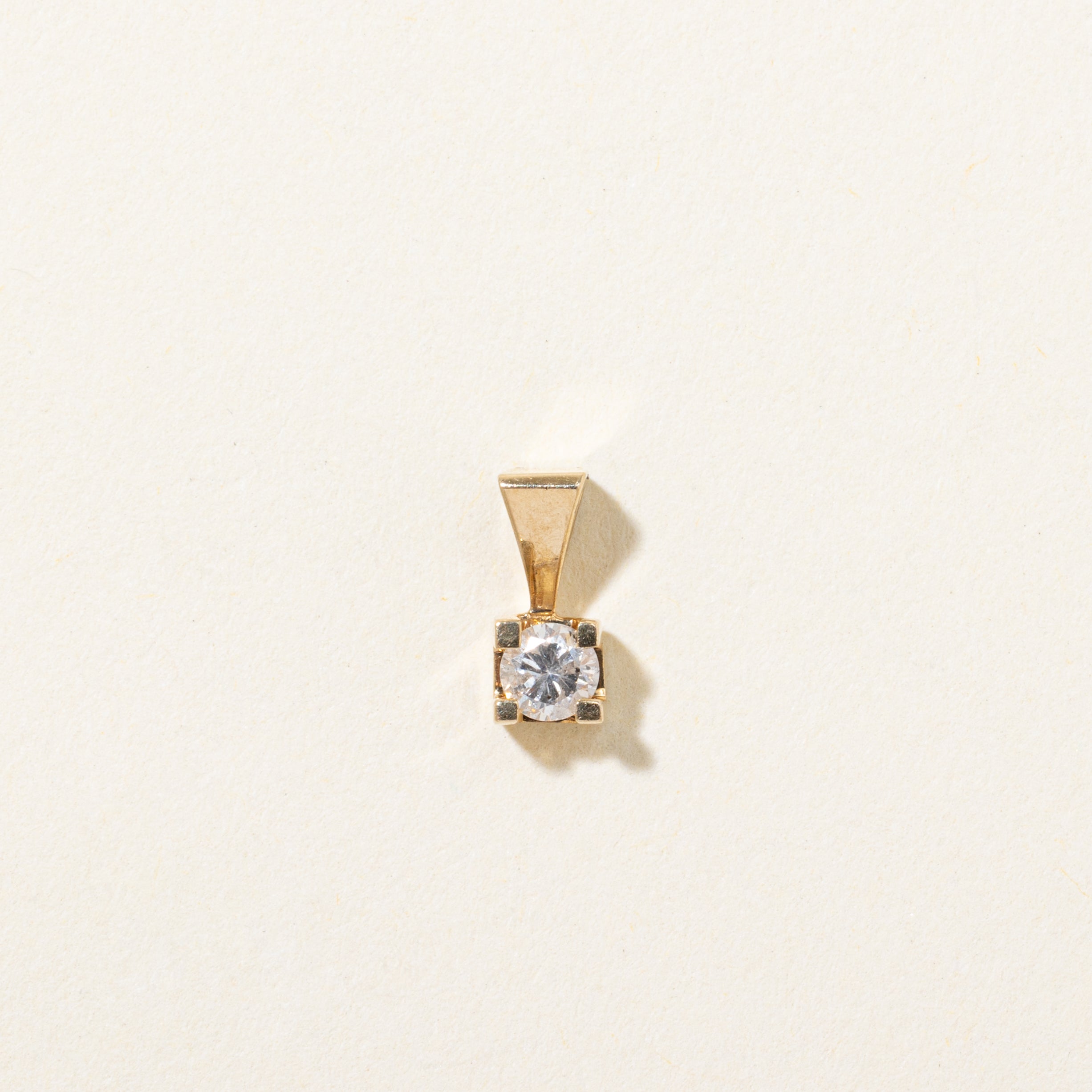 Solitaire Diamond Pendant | 0.15ct