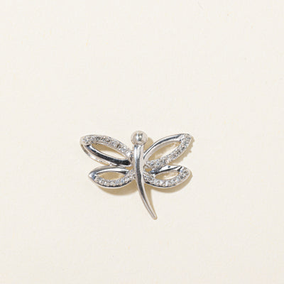 Diamond Dragonfly Pendant | 0.10ctw