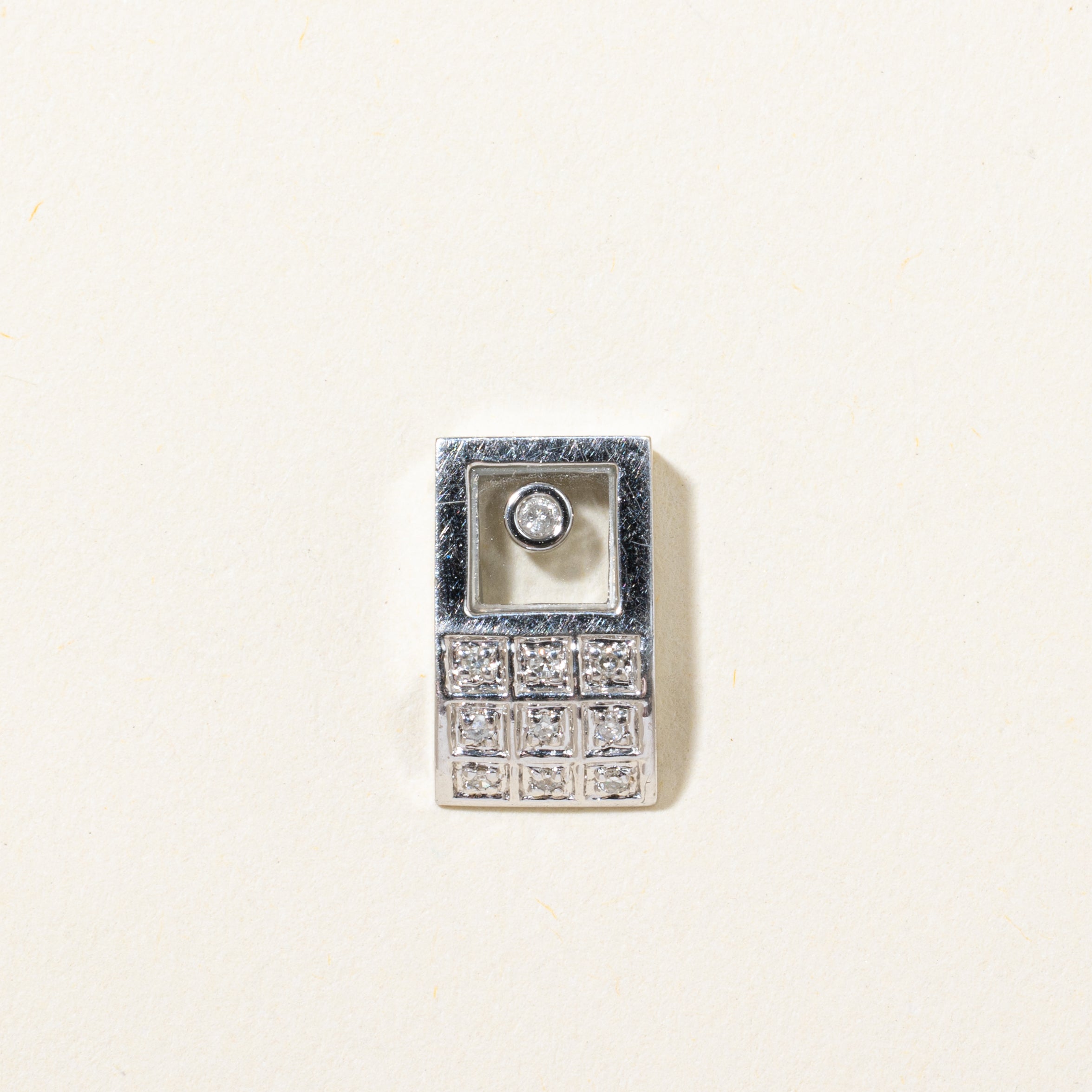 Floating Diamond Window Pendant | 0.07ctw