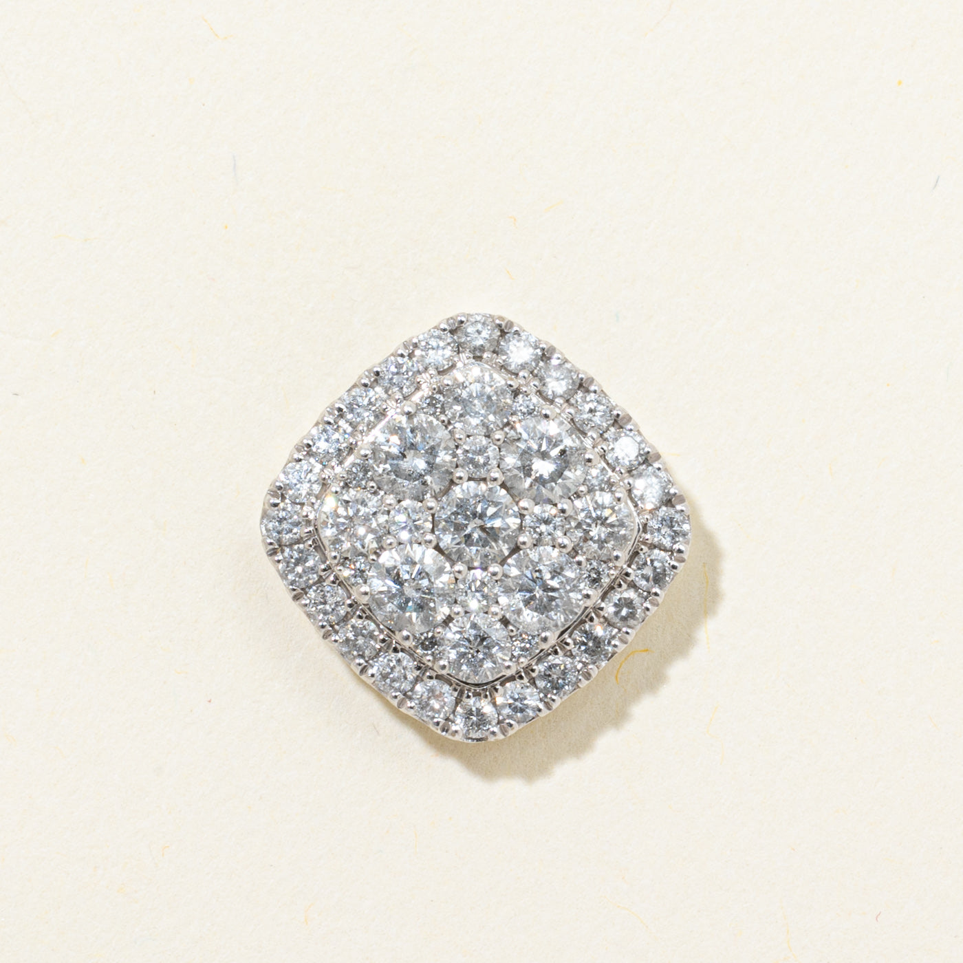 Diamond Soft-Square Cluster Pendant | 2.00ctw