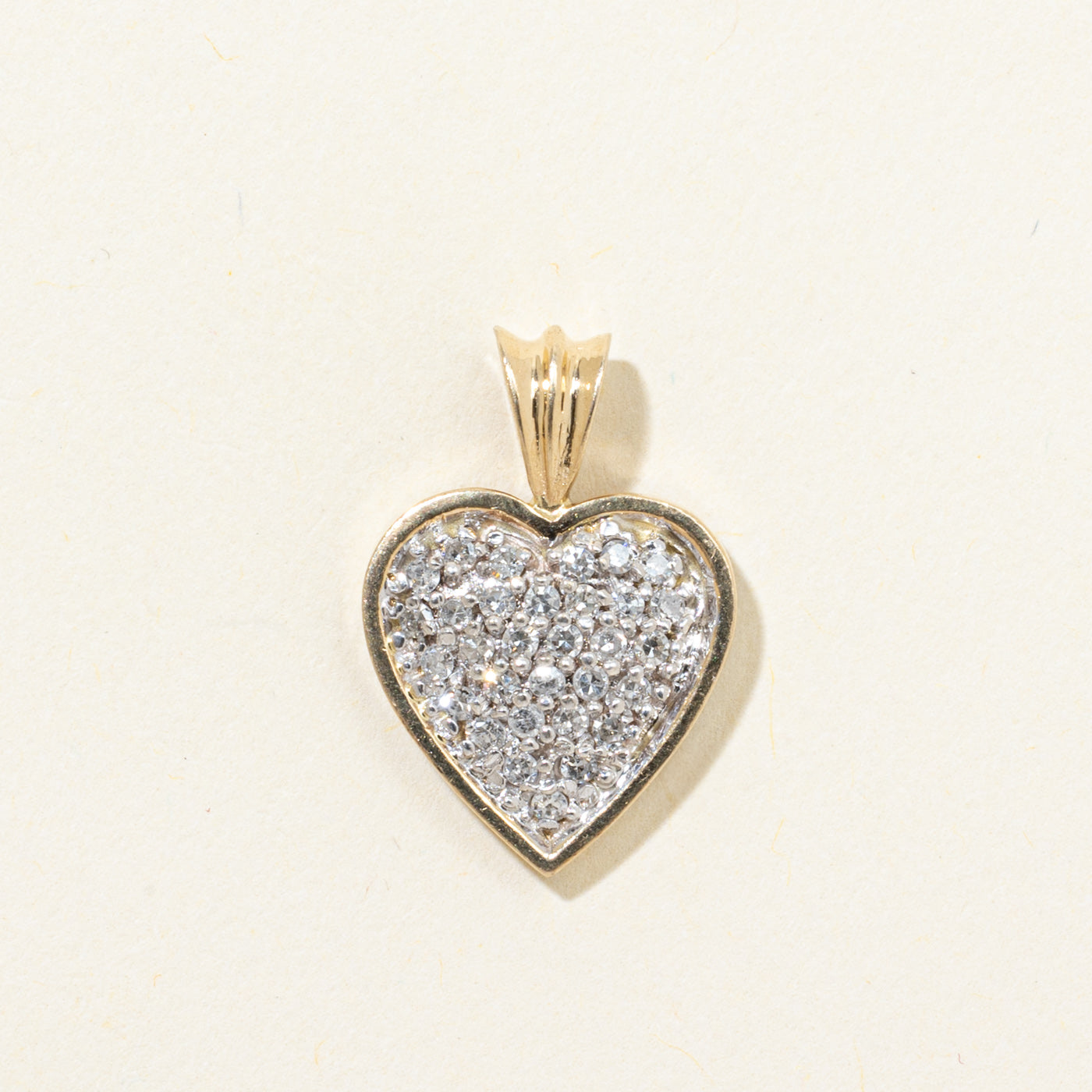 Diamond Cluster Heart Pendant | 0.31ctw