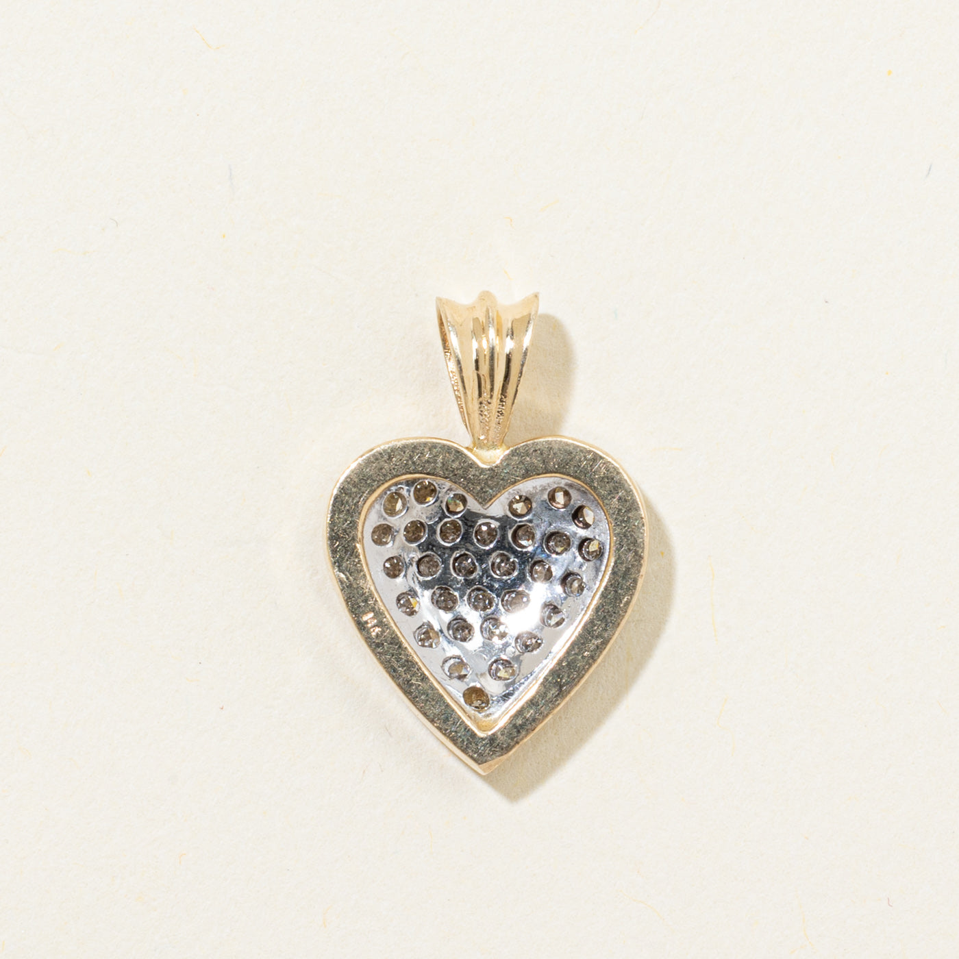 Diamond Cluster Heart Pendant | 0.31ctw