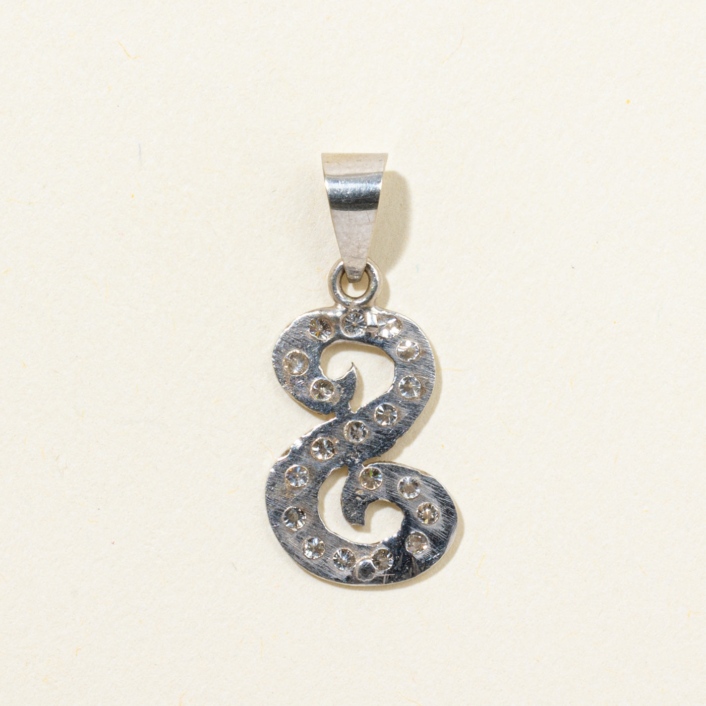 Diamond "S" Initial Pendant | 0.36ctw