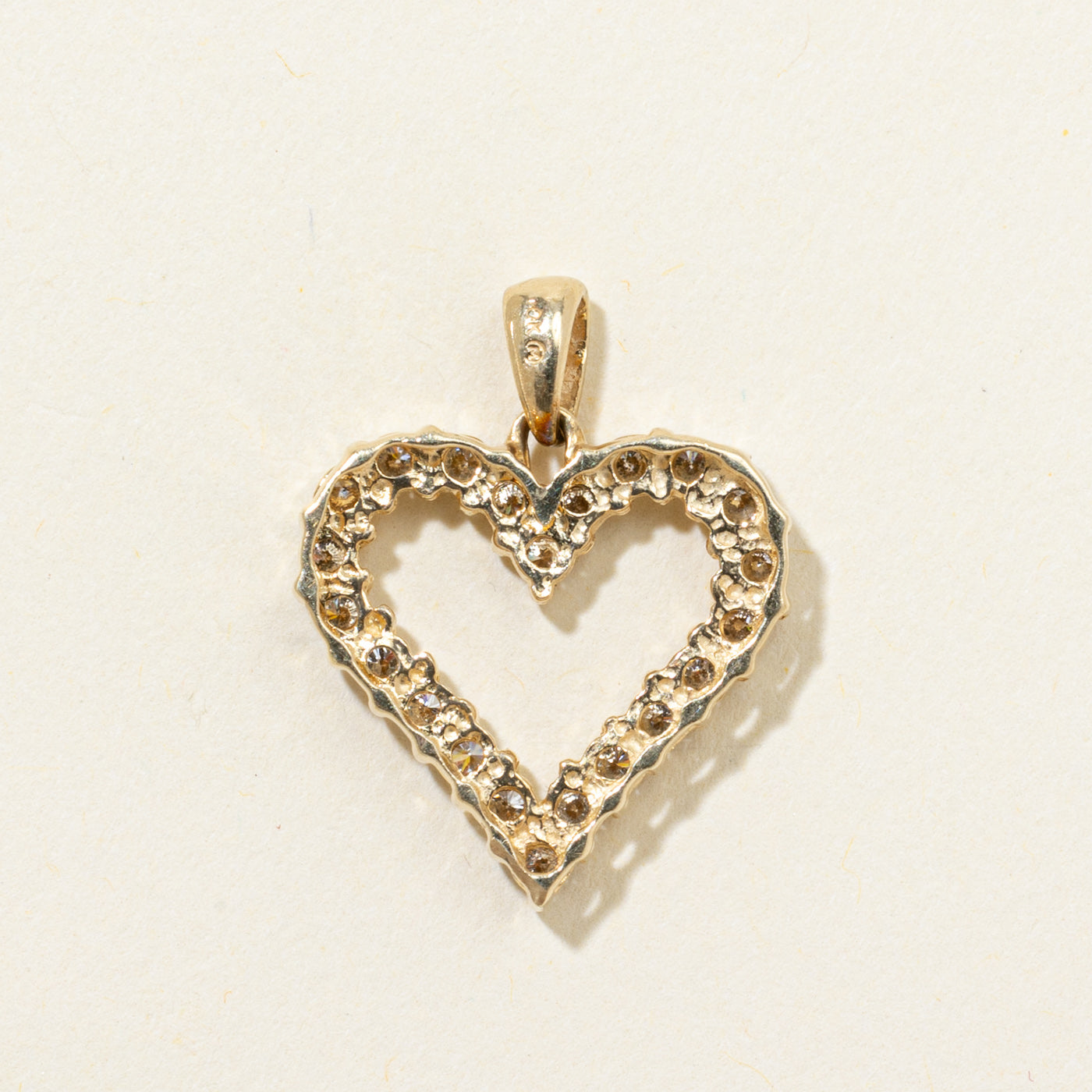 Eternity Diamond Open Heart Pendant | 0.66ctw