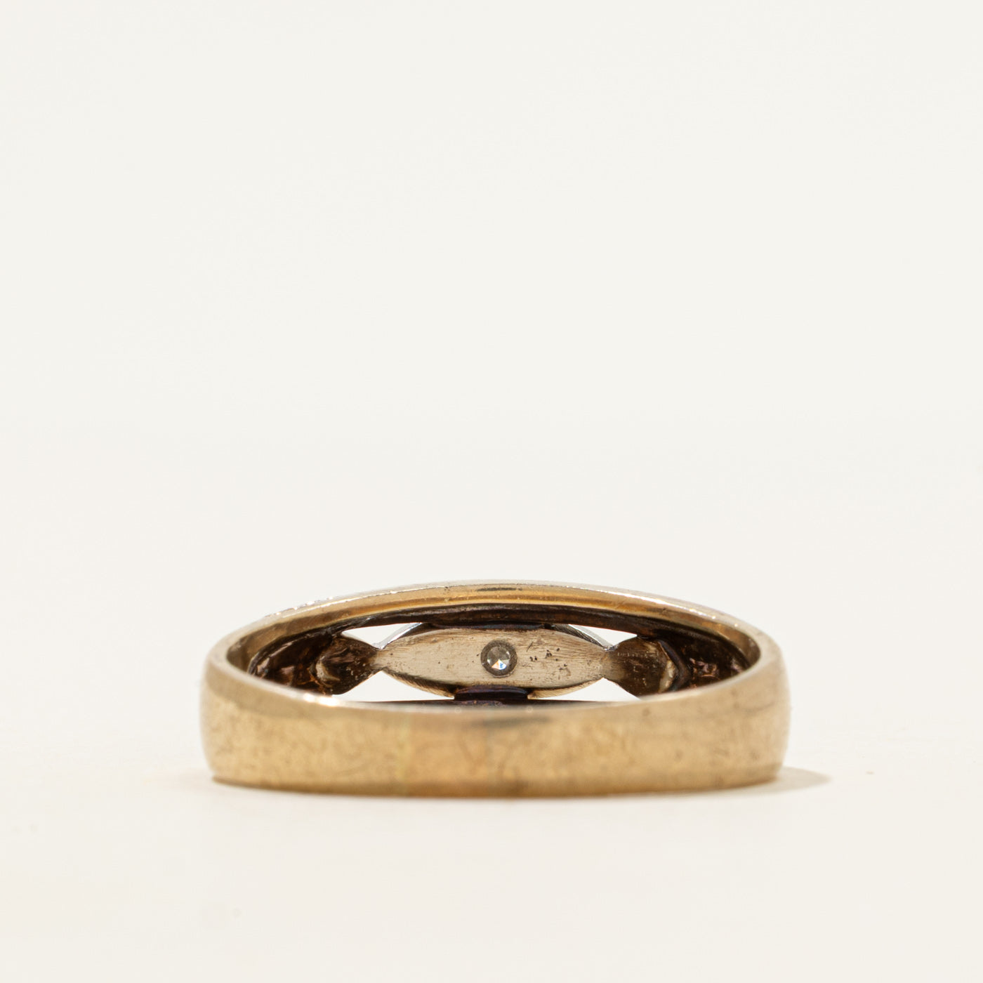 Two-Tone Diamond Band | 0.02ct | SZ 10.25