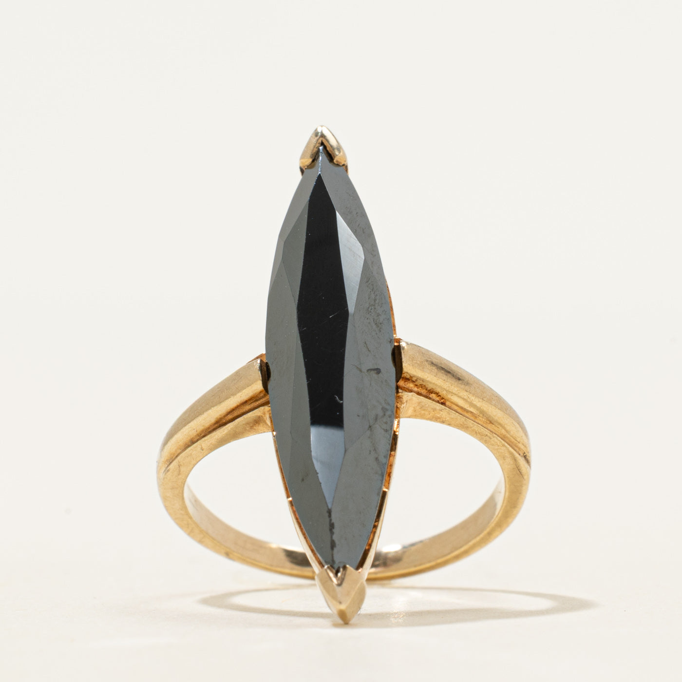 Hematite Navette Ring | 2.90ct | SZ 4