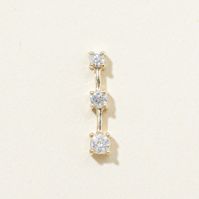 Three Stone Diamond Journey Pendant | 0.25ctw
