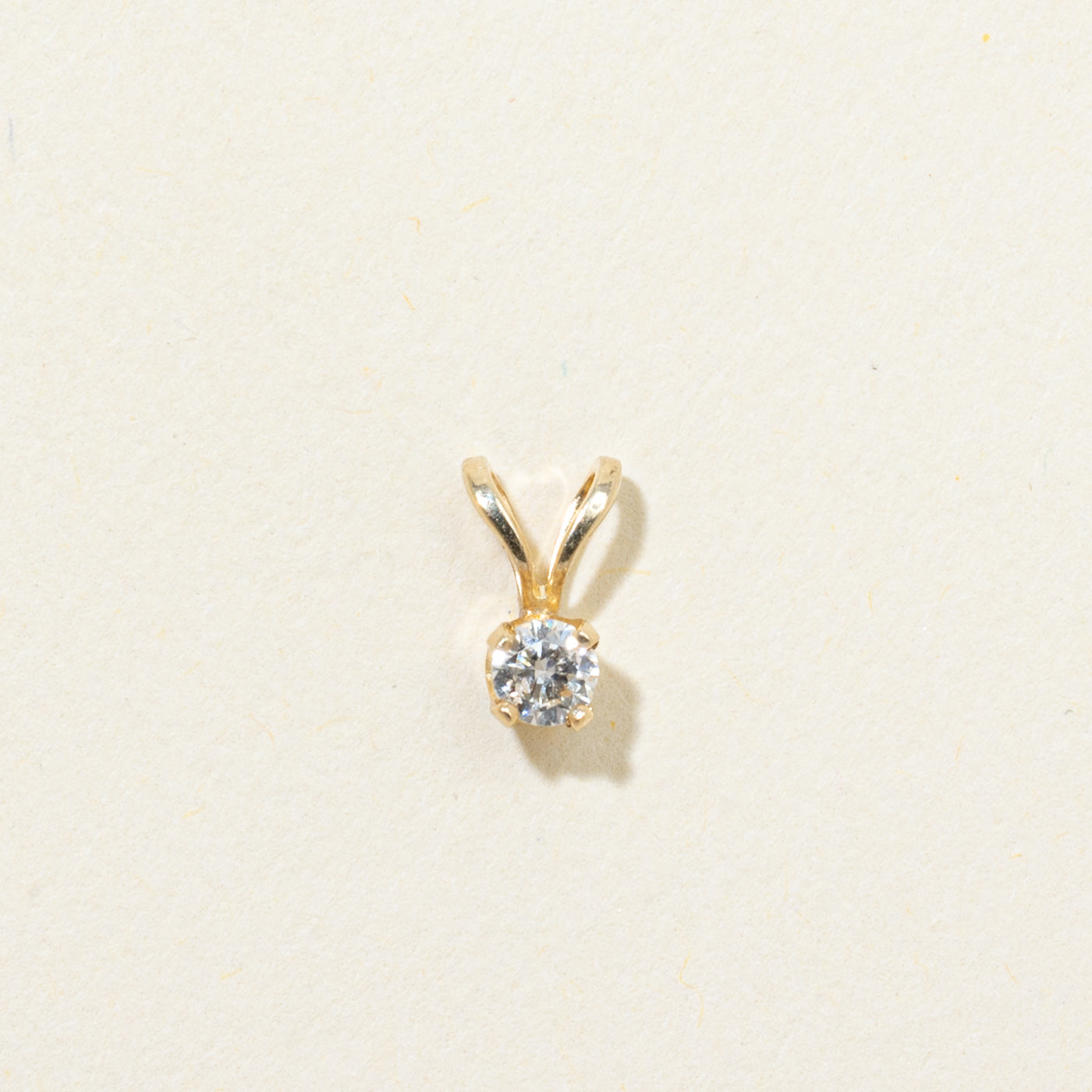 Solitaire Diamond Pendant | 0.10ct