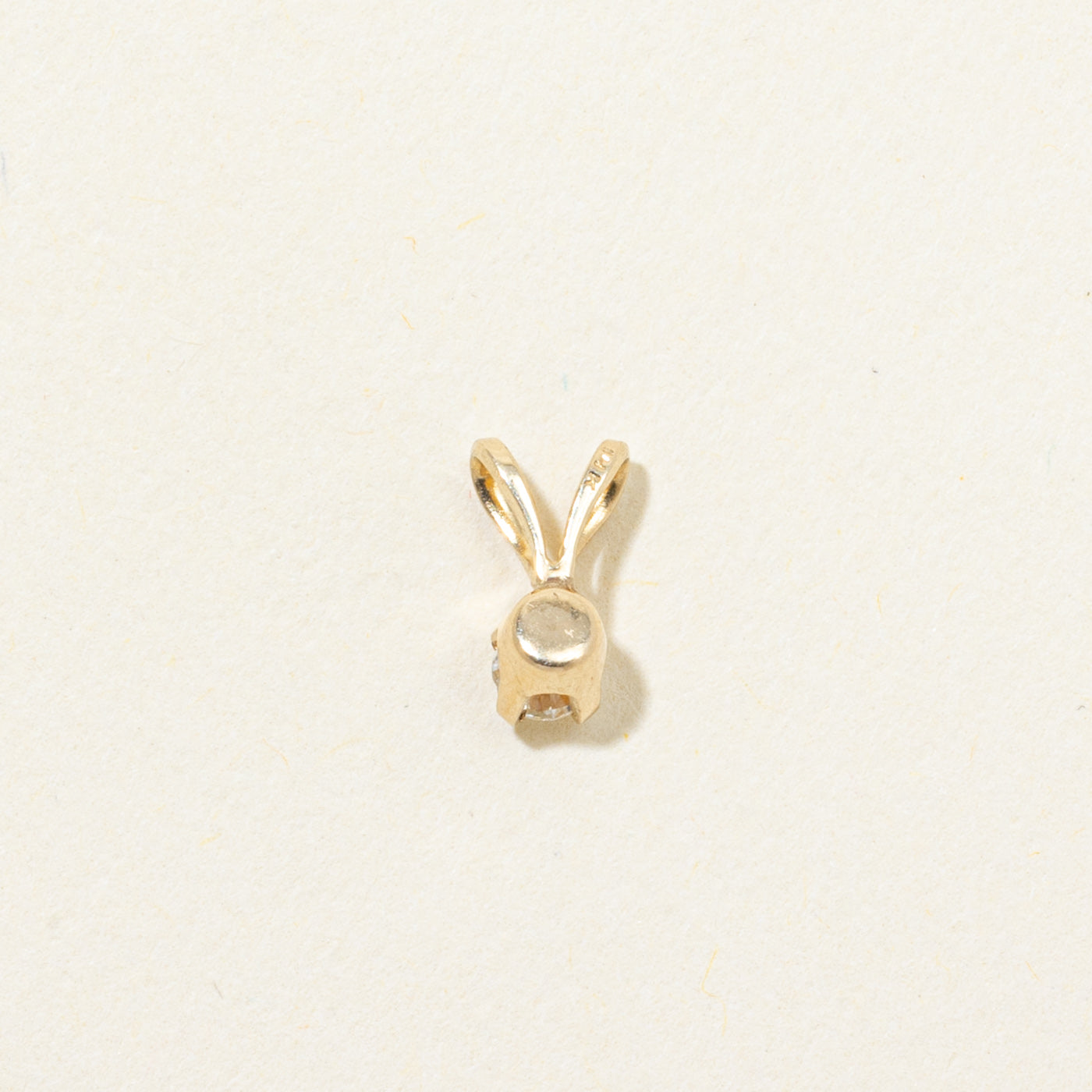 Solitaire Diamond Pendant | 0.10ct