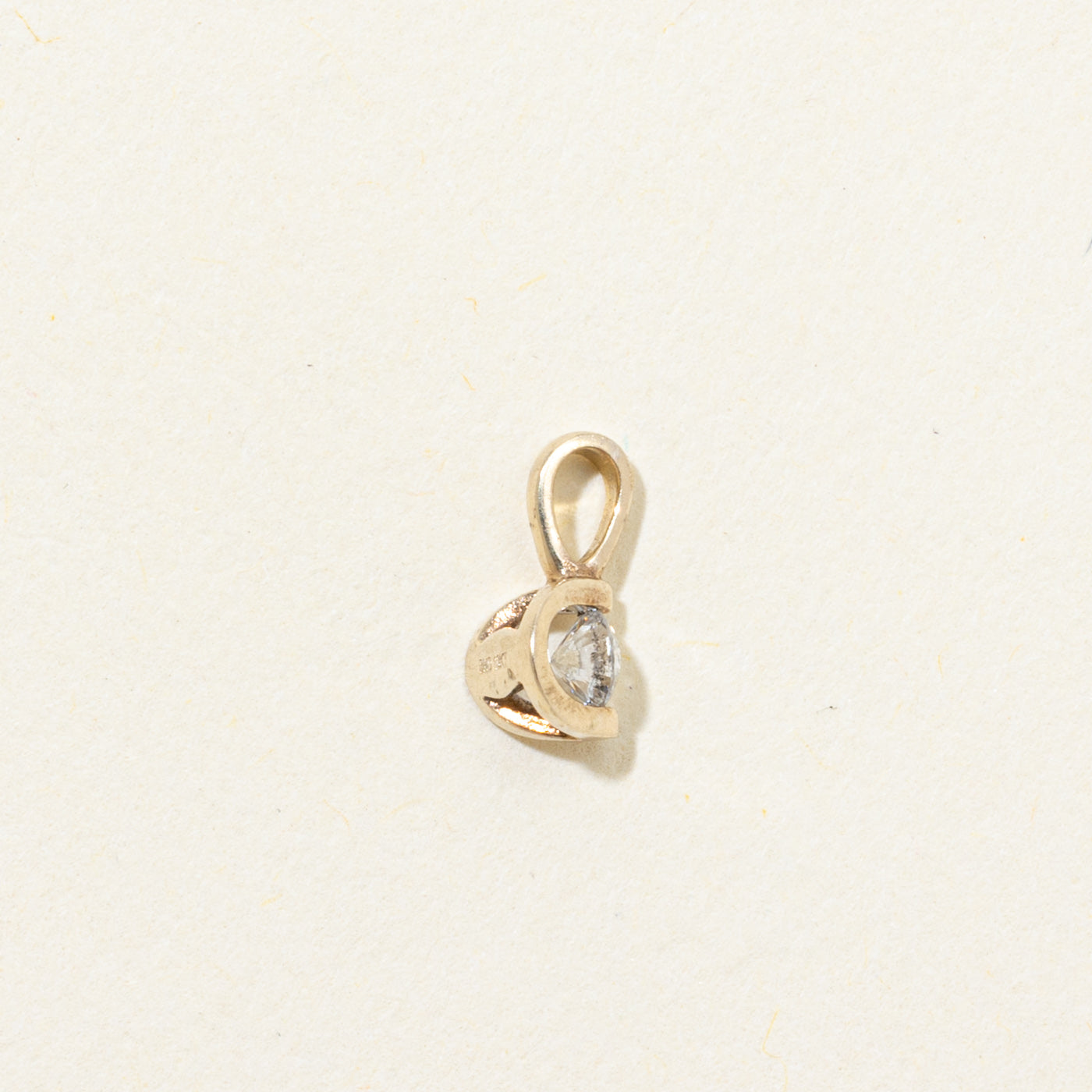 Tension Set Diamond Pendant | 0.10ct