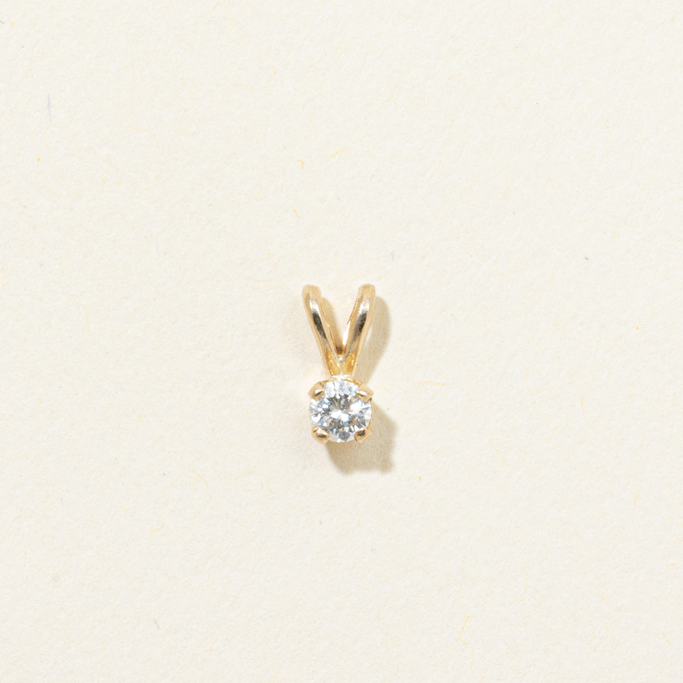 Solitaire Diamond Pendant | 0.08ct