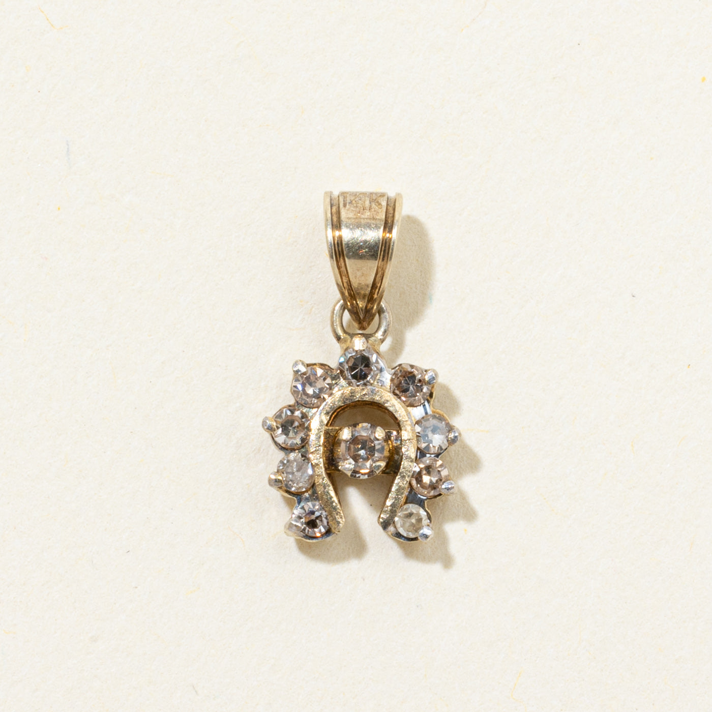 Pendentif fer à cheval en diamant | 0,20 ct