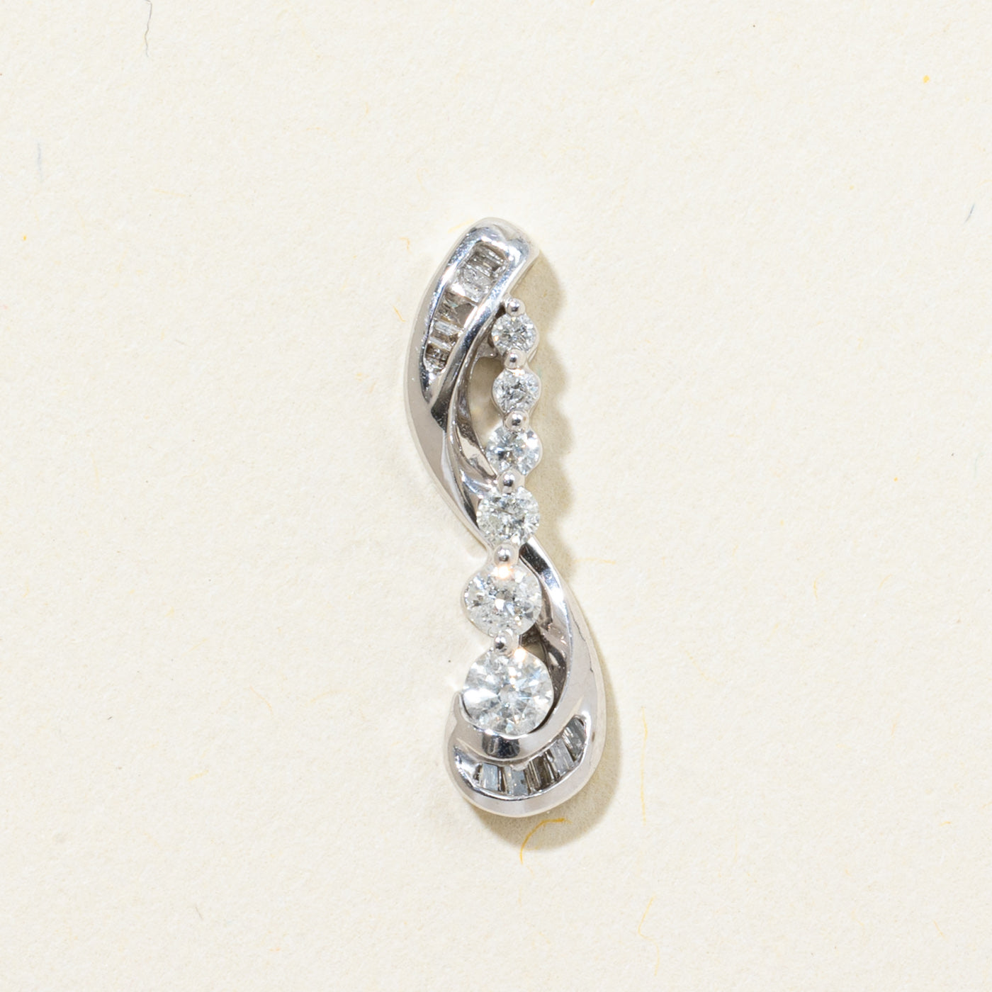 White Gold Diamond Journey Pendant | 0.23ctw