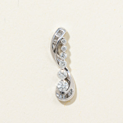 White Gold Diamond Journey Pendant | 0.23ctw