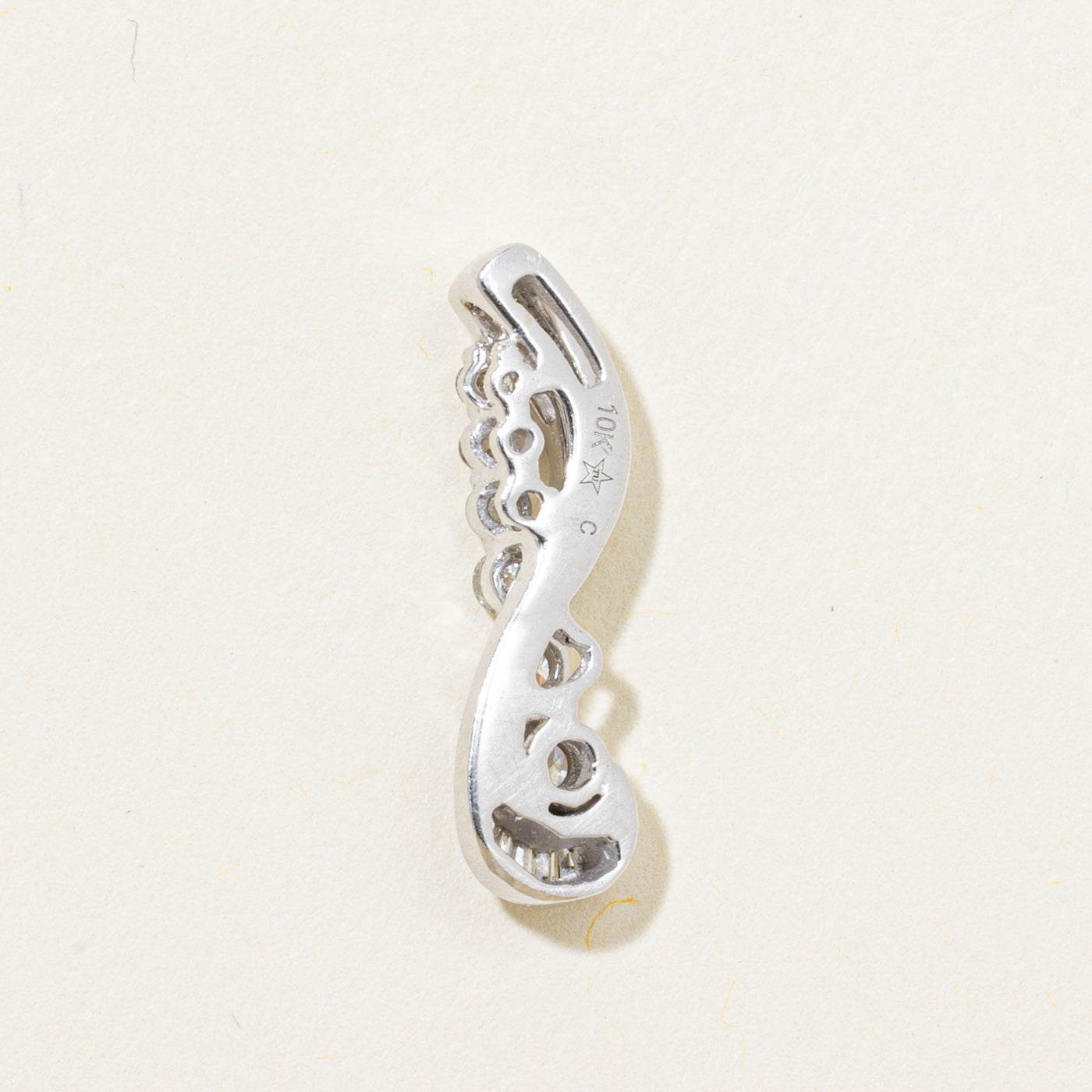 White Gold Diamond Journey Pendant | 0.23ctw