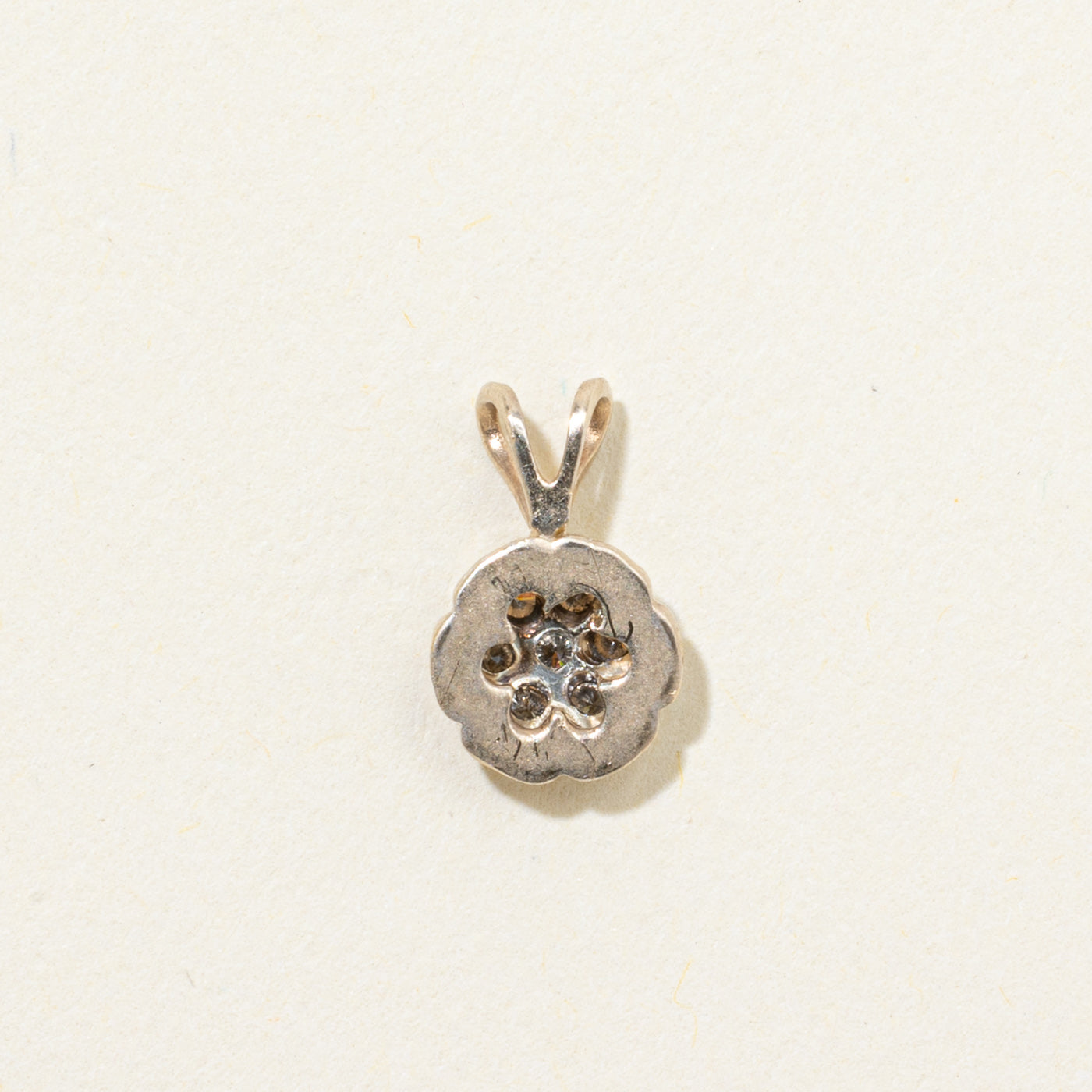 Diamond Daisy Cluster Pendant | 0.12ctw
