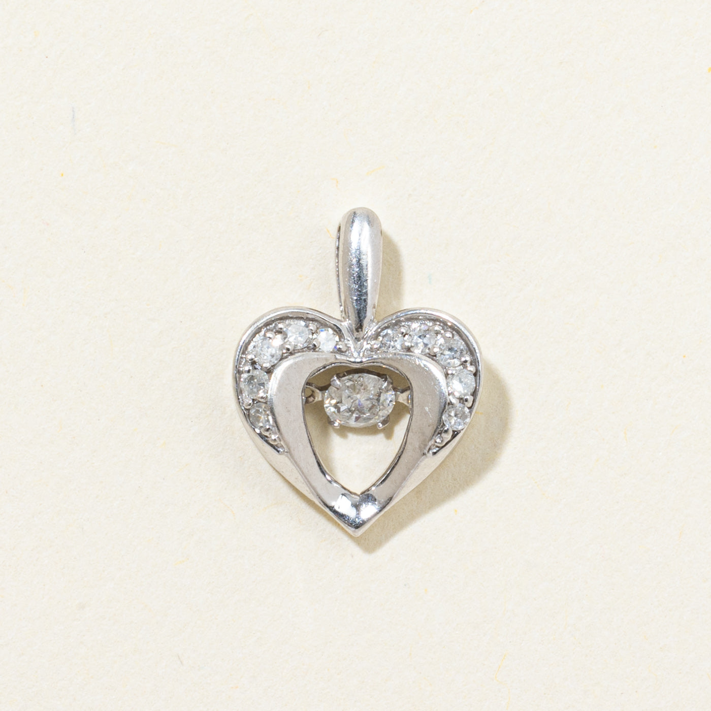 Diamond Kinetic Heart Pendant | 0.21ctw