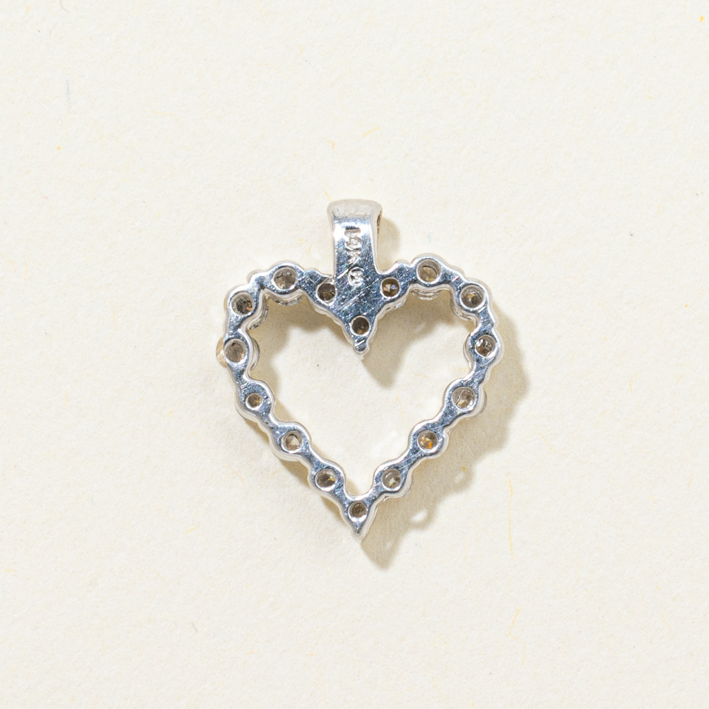 Eternity Diamond Open Heart Pendant | 0.25ctw