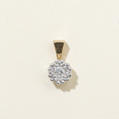 Illusion Set Diamond Pendant | 0.10ct